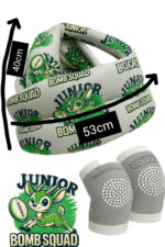 Springbok Baby Toddler Head Protective Cap & Non Slip Knee Pads Set Bomb Squad - Image 5