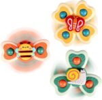 3 Suction Cup Spinner Toy For Babies & Toddlers