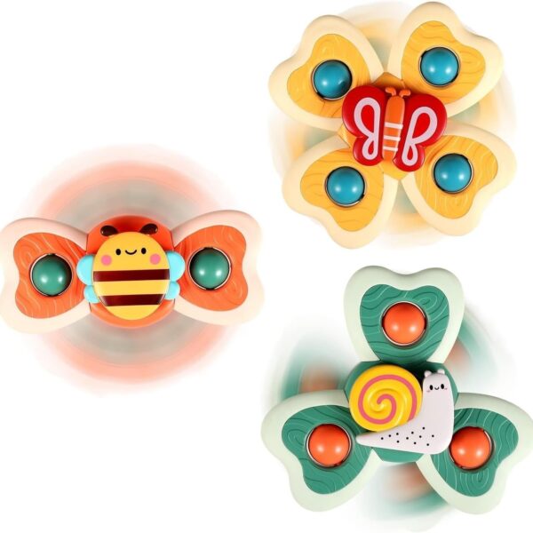 3 Suction Cup Spinner Toy For Babies & Toddlers