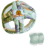 Baby Toddler Protective Helmet and Anti Slip Knee Pads - BellaBear Addition - Green
