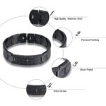 Black BellaBear Bible Verse Cross Bracelet for Men - Image 6