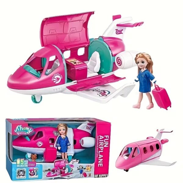 Bella Private Pink Jet Airplane for Dolls