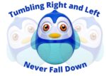 Penguin Weeble Wobble Educational Fun Tumbler Toy For Babies - Blue - Image 6