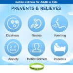 Black Adjustable Nausea Relief Acupressure Motion Bands - Image 5