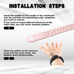 Pink Adjustable Nausea Relief Acupressure Motion Bands - Image 6