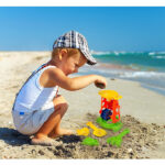 Kids Beach Sand Toy Water Wheel Tower Set - 6 pcs - Image 6
