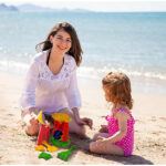 Kids Beach Sand Toy Water Wheel Tower Set - 6 pcs - Image 5